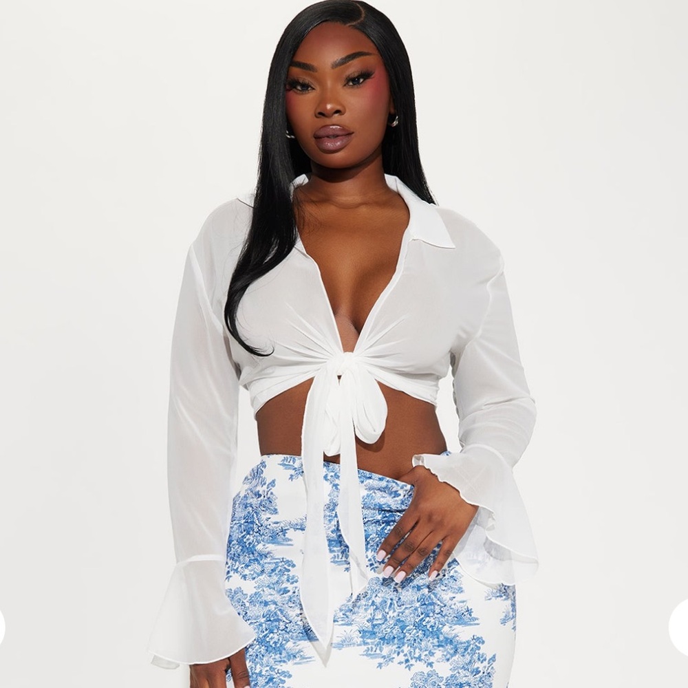 White Top Fashion Nova Curve Size 3x